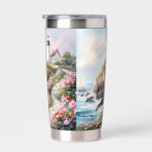 Sunset Path to the Lighthouse – Coastal Garden  Thermobecher (Rechts)