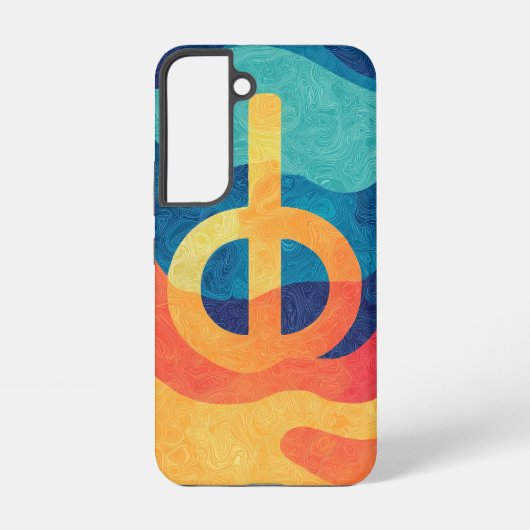 Sunset Peace Vibe Phone Case Samsung Galaxy Hülle (Rückseite)