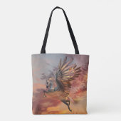 Sunset Pegasus All-Over-Print Tote Bag Tasche (Rückseite)