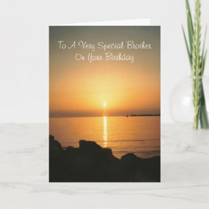 Sunset Personalised Brother Birthday Karte