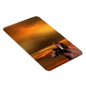 Sunset Pferde Magnet (Rechte Seite)