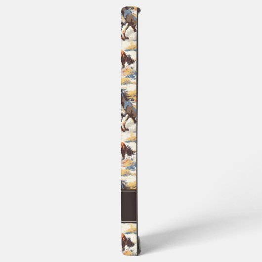 Sunset Pferde Samsung Galaxy Hülle (Linke Seite)