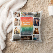 Sunset Photo Collage Mr and Mrs 50th Anniversary Kissen (Decke)