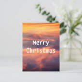 Sunset Picture Landschaftliches Foto Frohe Weihnac Postkarte (Stehend Vorderseite)