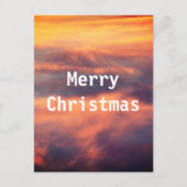 Sunset Picture Landschaftliches Foto Frohe Weihnac Postkarte (Vorderseite)
