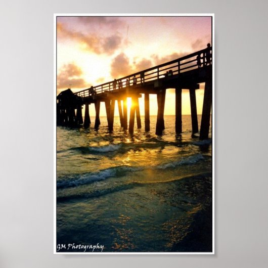 Sunset Pier Poster (Vorne)