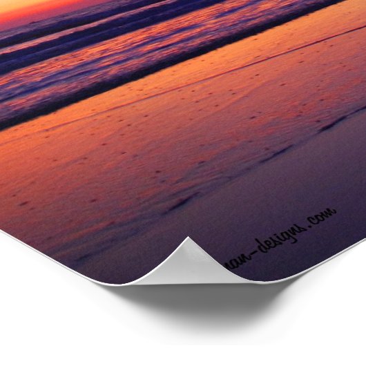 Sunset Pier Poster (Ecke)