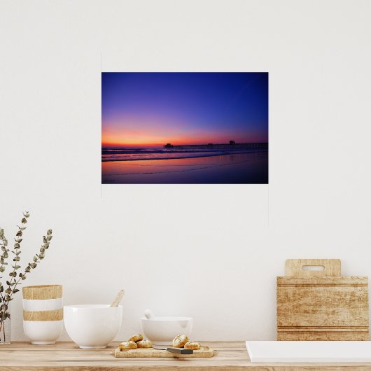 Sunset Pier Poster (Küche)