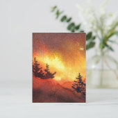 "Sunset Pines #5" Landstraßen Postkarte (Stehend Vorderseite)