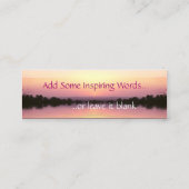 Sunset Pinks Visitenkarte (Rückseite)