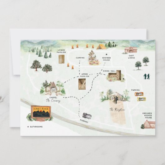 Sunset Place Campingplatz | Einladung zur Informat (Vorderseite)