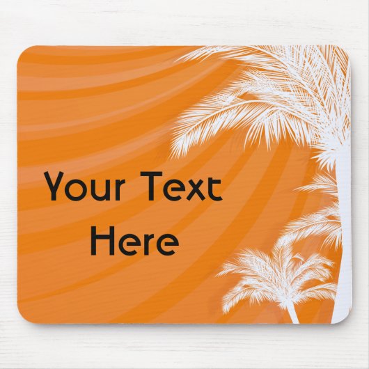 Sunset Plam Trees Mousepad (Vorne)