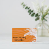 Sunset Plam Trees Visitenkarte (Stehend Vorderseite)