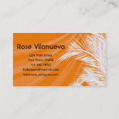 Sunset Plam Trees Visitenkarte (Rückseite)