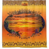 Sunset Plaza Marina 2584 Duschvorhang (Vorderseite)