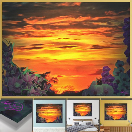 Sunset Plaza Marina 2584 Leinwanddruck