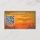 Sunset Plaza Marina 2584 Social QR Code Visitenkarte (Rückseite)