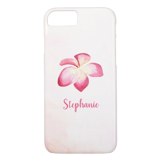 Sunset Plumeria Pink Case-Mate iPhone Hülle (Rückseite)