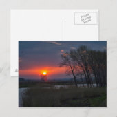 Sunset Pocket Postkarte (Vorne/Hinten)