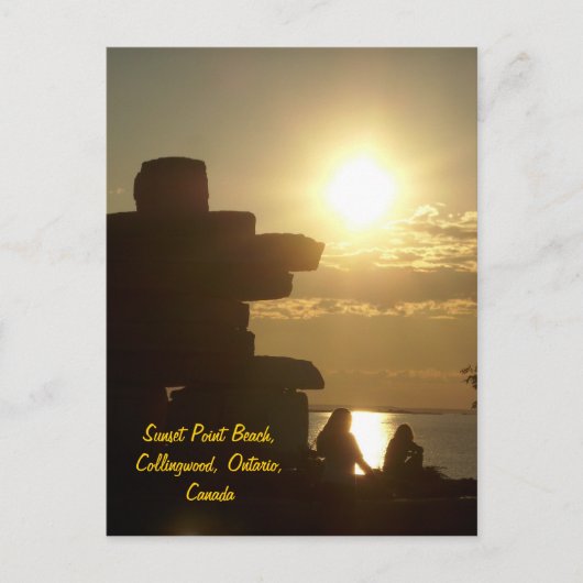 Sunset Point Beach, Collingwood, Onta... Postkarte (Vorderseite)