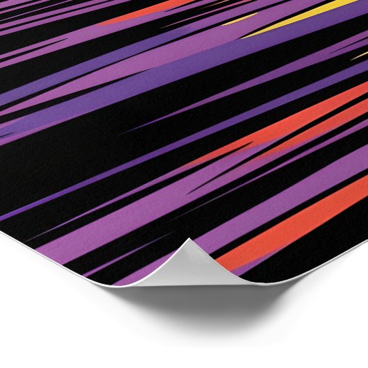 Sunset Pop Art Poster (Ecke)