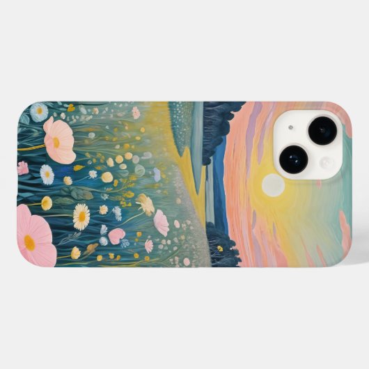 Sunset Poppies Case-Mate iPhone Hülle (Rückseite (Horizontal))