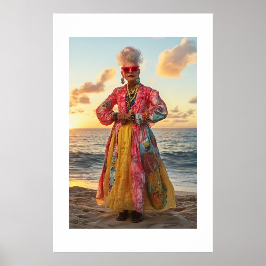 Sunset Portrait Poster (Vorne)