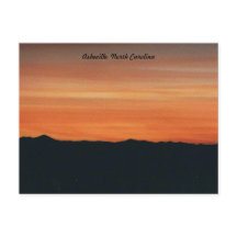 Sunset Post Card, Asheville, North Carolina