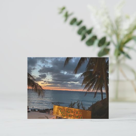 Sunset Postcard bei Chichis n Charlie Postkarte (Stehend Vorderseite)