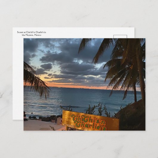 Sunset Postcard bei Chichis n Charlie Postkarte (Vorne/Hinten)