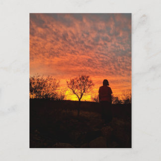 Sunset Postcard Feiertagspostkarte