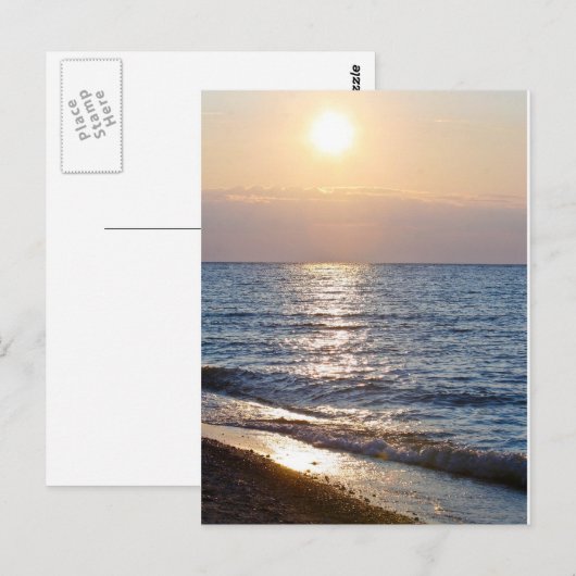Sunset Postcard Postkarte (Vorne/Hinten)