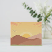 Sunset Postcard Postkarte (Stehend Vorderseite)