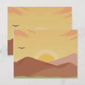 Sunset Postcard Postkarte (Vorne/Hinten)