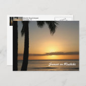 Sunset Postcard Postkarte (Vorne/Hinten)