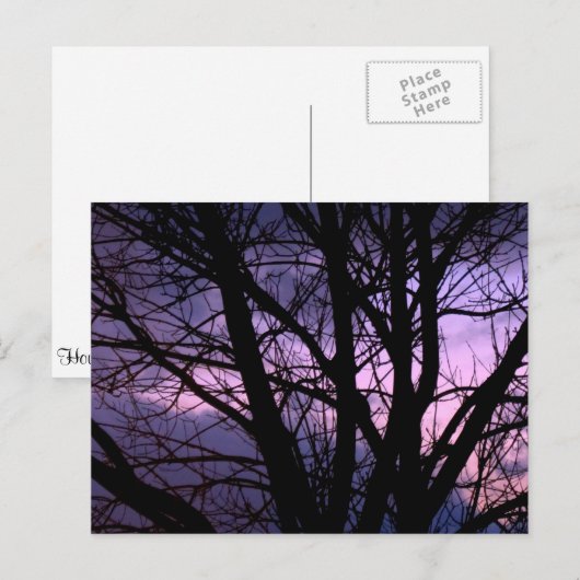 Sunset Postcard Postkarte (Vorne/Hinten)