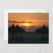 Sunset Postcard Postkarte (Vorne/Hinten)