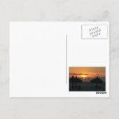 Sunset Postcard Postkarte (Rückseite)