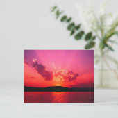 Sunset Postcard Postkarte (Stehend Vorderseite)