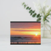 Sunset Postcard Postkarte (Stehend Vorderseite)