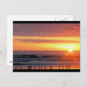 Sunset Postcard Postkarte (Vorne/Hinten)