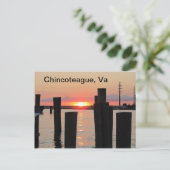 Sunset Postcard Postkarte (Stehend Vorderseite)