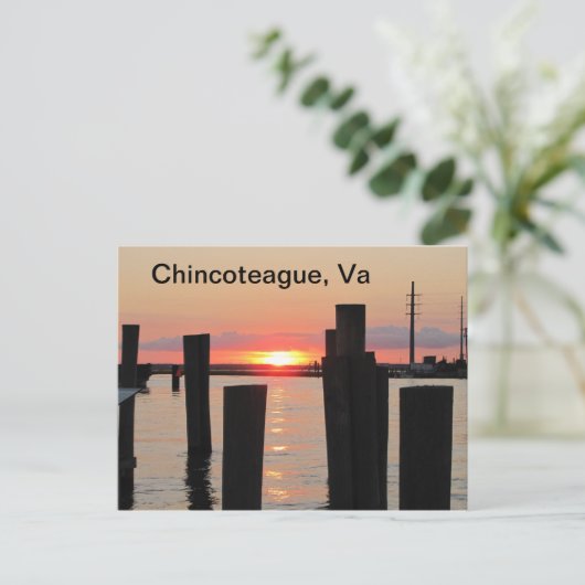 Sunset Postcard Postkarte (Stehend Vorderseite)