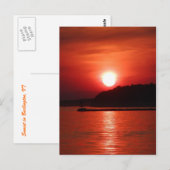 Sunset Postcard Postkarte (Vorne/Hinten)