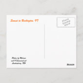 Sunset Postcard Postkarte (Rückseite)