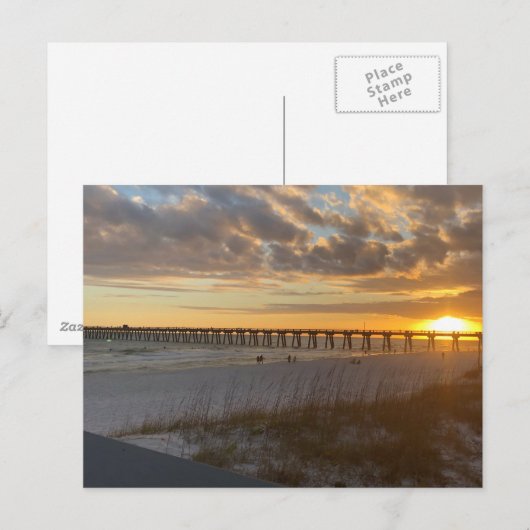 Sunset Postcard Postkarte (Vorne/Hinten)