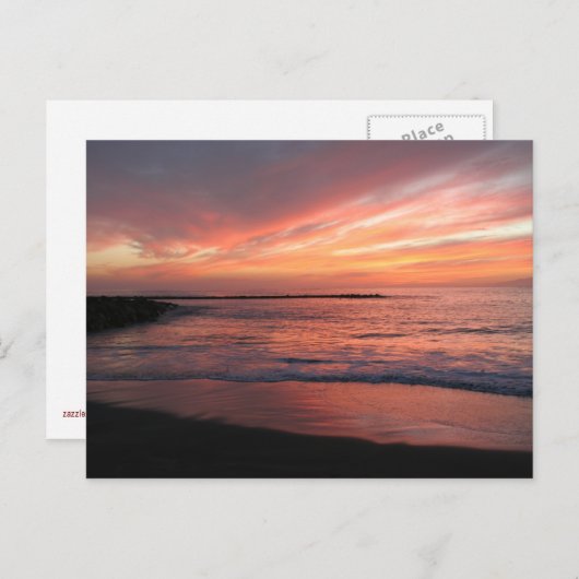 Sunset Postkarte (Vorne/Hinten)