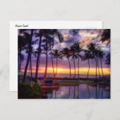 Sunset Postkarte (Vorne/Hinten)
