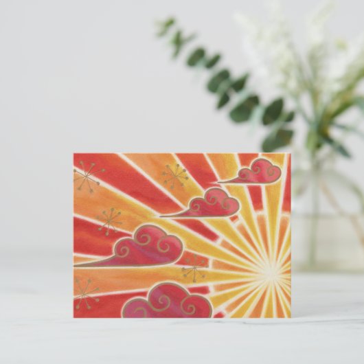 Sunset Postkarte (Stehend Vorderseite)