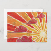 Sunset Postkarte (Vorne/Hinten)